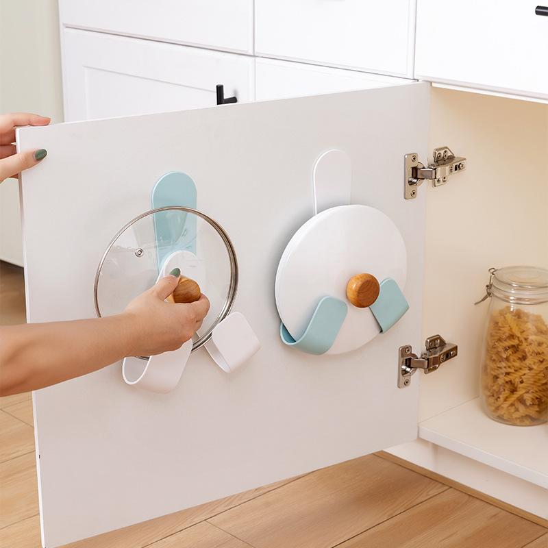 Giá gắn tường để nắp nồi tiện dụng