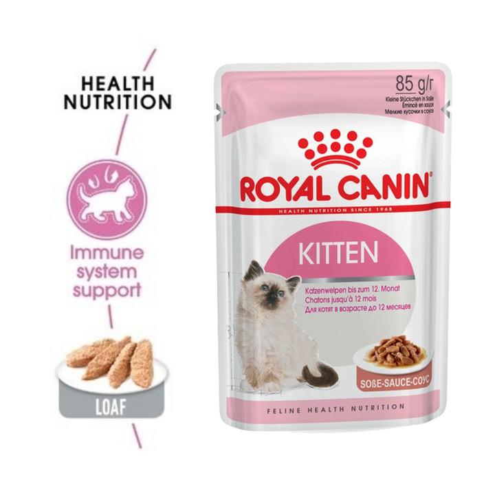 Thức ăn Pate cho mèo con tập ăn Royal Canin Kitten gói 85g