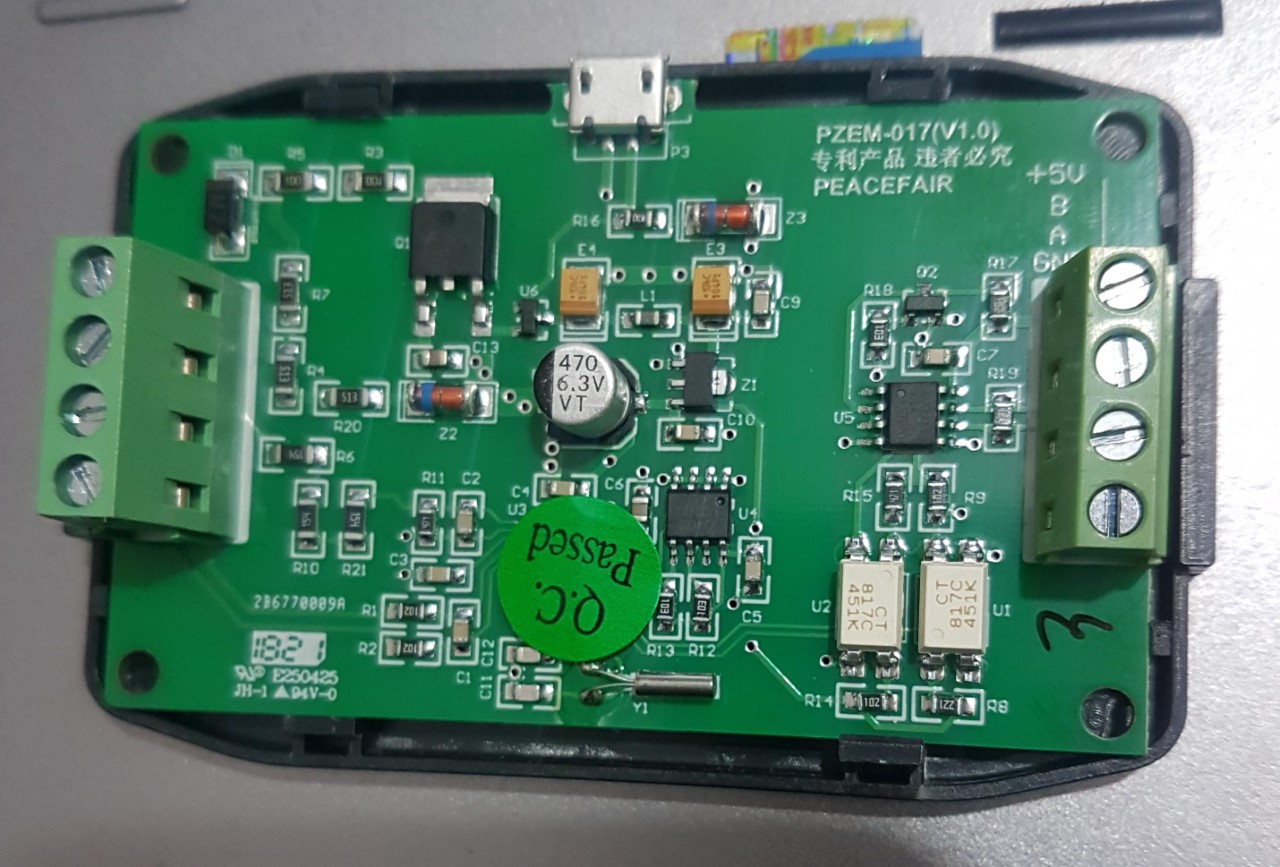 Đồng Hồ Đo Điện DC 4 Thông Số 100A Modbus RS485 PZEM-017