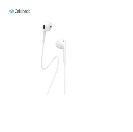 Tai nghe nhét tai có dây cổng 3.5mm (1 jack) Celebrat E200 có mic - Hàng chính hãng