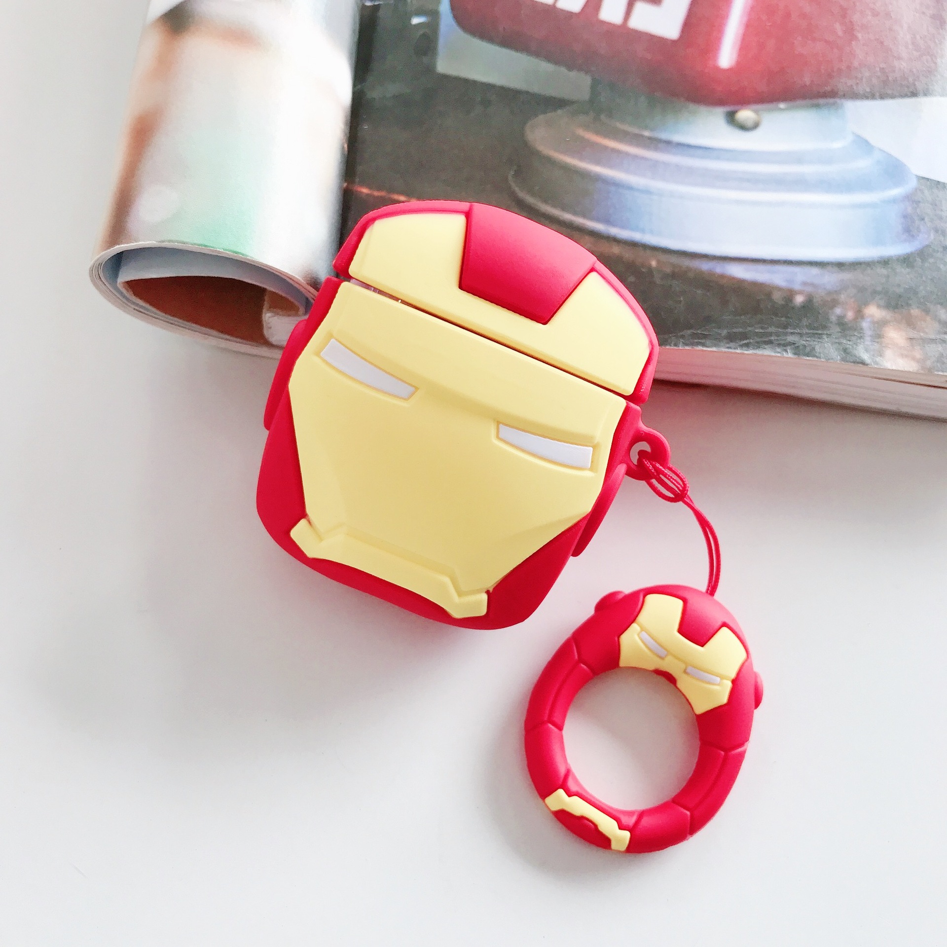 Vỏ bảo vệ bao đựng tai nghe case dành cho airpods 1, 2 chống va đập - Case Siêu Nhân Xanh