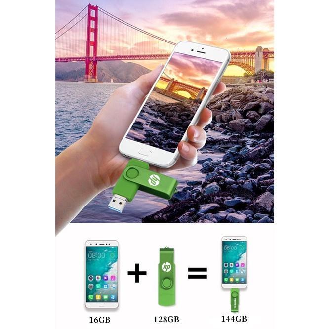 Usb 3.0 Type C & Micro USB 128GB 3 Trong 1 HP