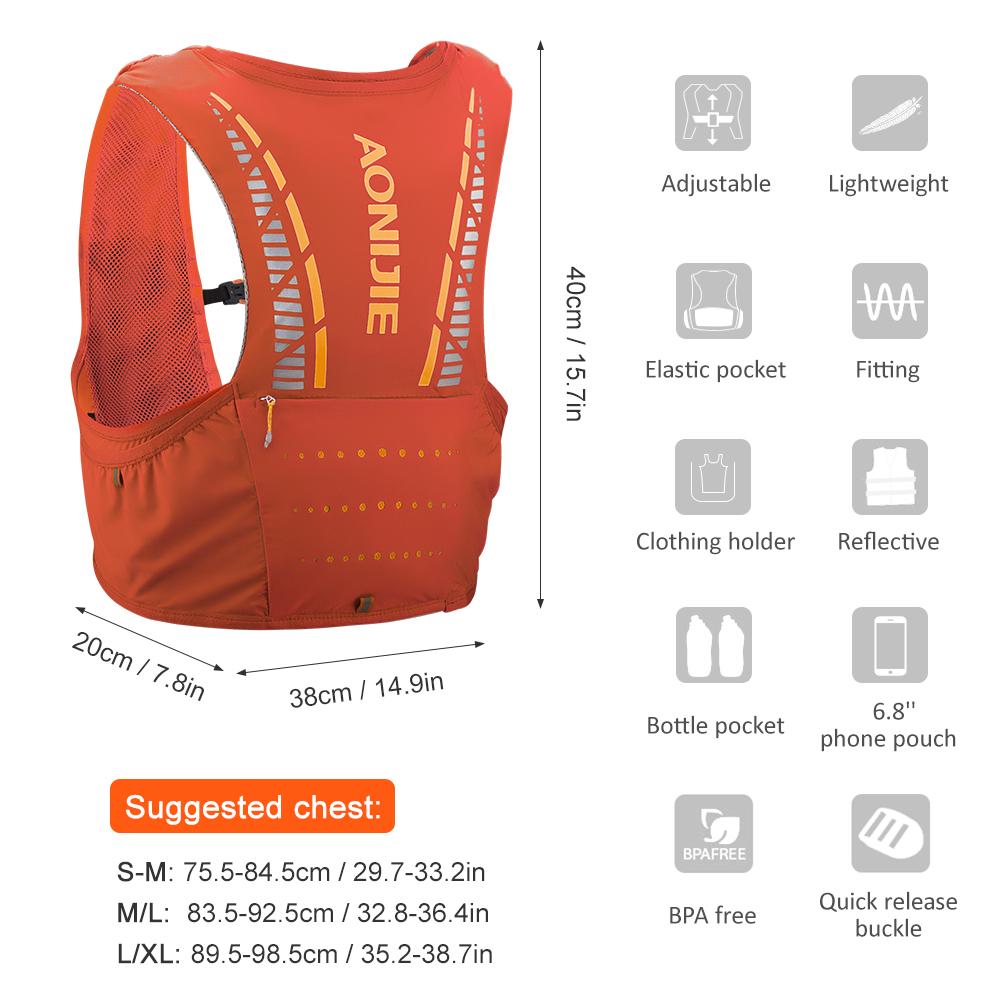 Áo vest Lưới ngoài trời Hydriton Vest thoáng khí cho Chạy bộ Marathon Đạp xe Leo núi tặng Túi ba lô