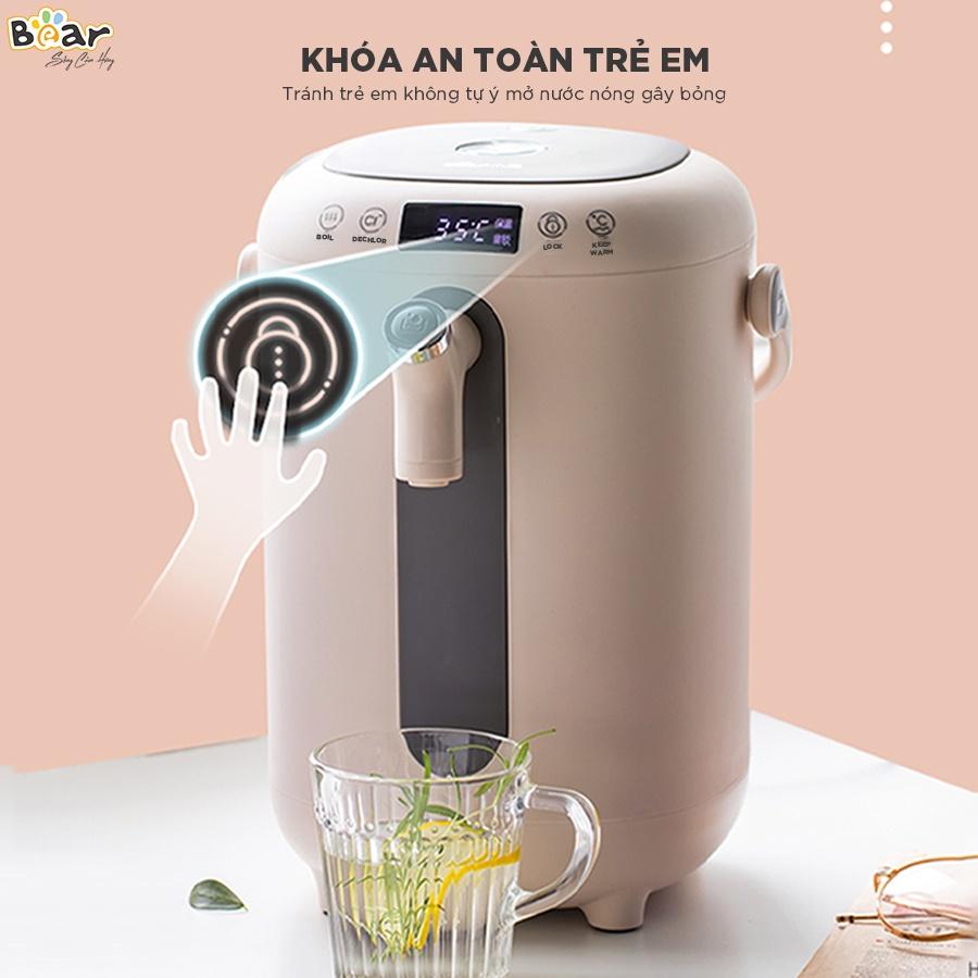 Bình Thuỷ Điện Bear Đun Nước Nóng Siêu Tốc, Tự Động Giữ Ấm 55 Độ, Khử Clo An Toàn Cho Sức Khoẻ - KE-B30V1 - Hàng Chính Hãng Bảo hành 18 Tháng