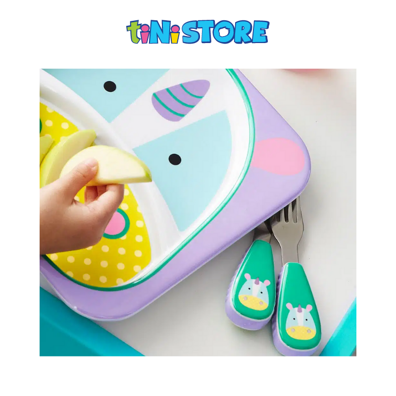 tiNiStore-Dụng cụ ăn uống cho bé Zoo Skip Hop - Unicorn 252365