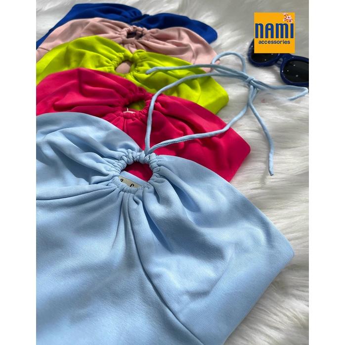 ÁO ỐNG CROPTOP ÔM BODY KHOÉT NGỰC XỊN SÒ PHỐI GÌ CŨNG ƯNG - QANU409