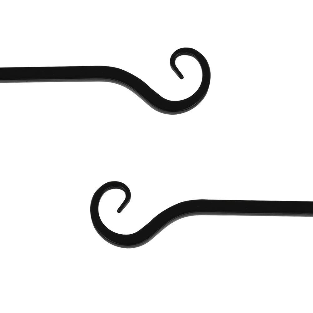 Hỗ trợ rổ lơ lửng 4pcs Hook Mook rèn treo tường treo tường Hỗ trợ Hỗ trợ móc cho chậu, cây, đèn g