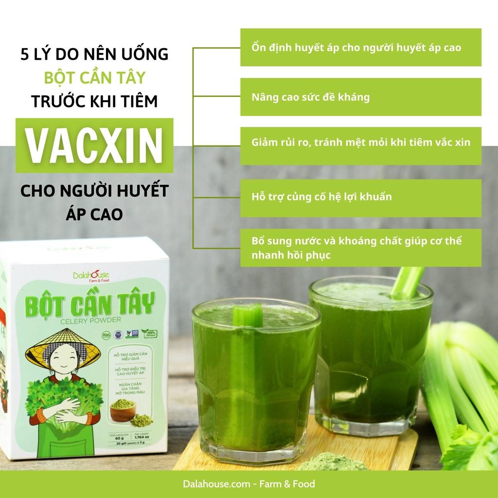 Bột cần tây sấy lạnh nguyên chất Dalahouse 60gr công nghệ sấy lạnh tiêu chuẩn Châu Âu