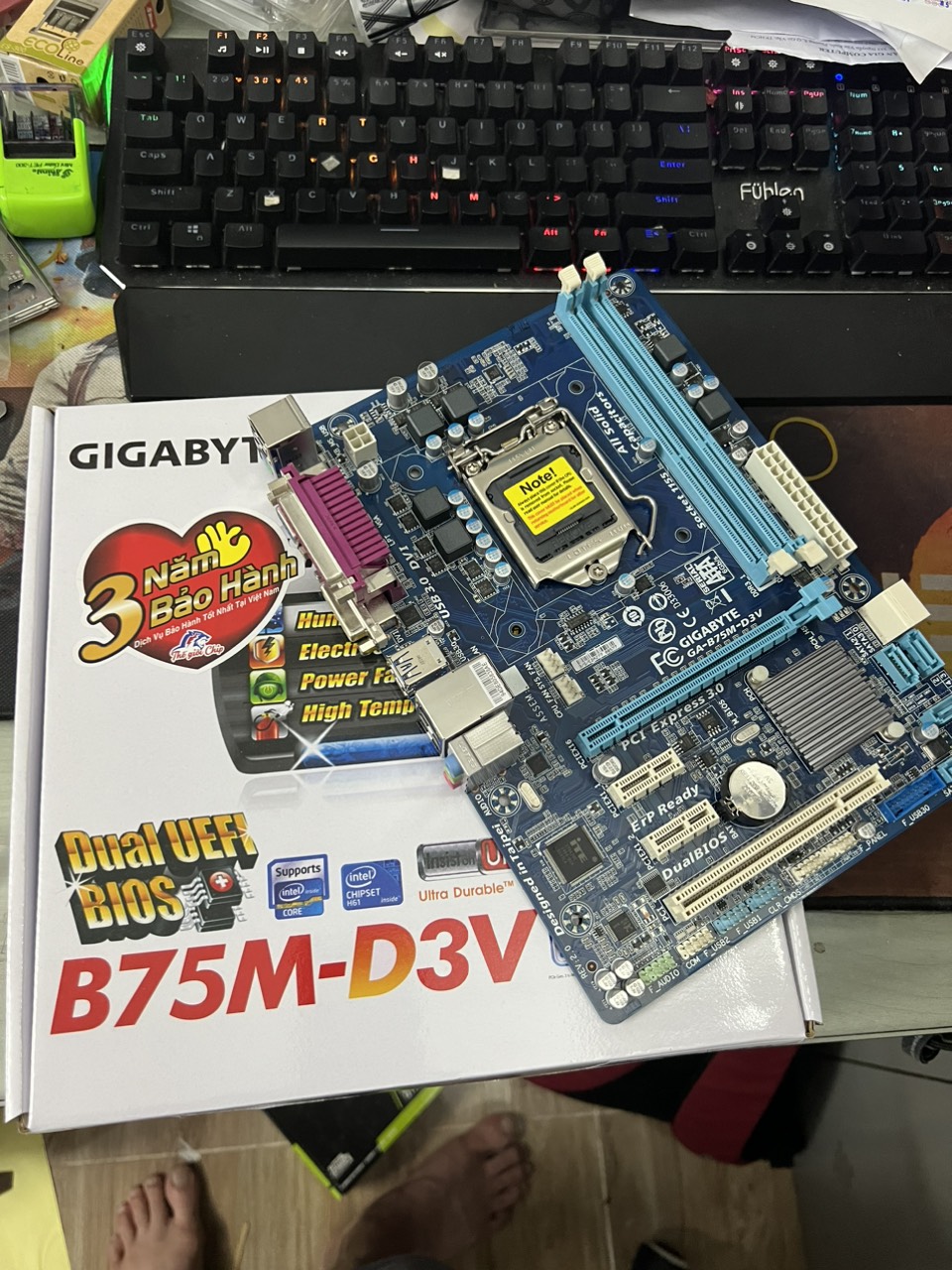 Bo Mạch Chủ Main Gigabyte B75M-D3V socket LGA1155 - Hàng Nhập Khẩu