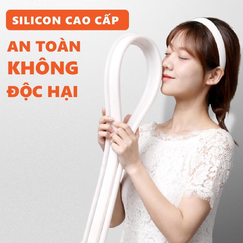 Dải chống tràn nước phòng tắm - Chất silicon dùng cho bồn rửa tay, phòng giặt, phòng tắm DCN