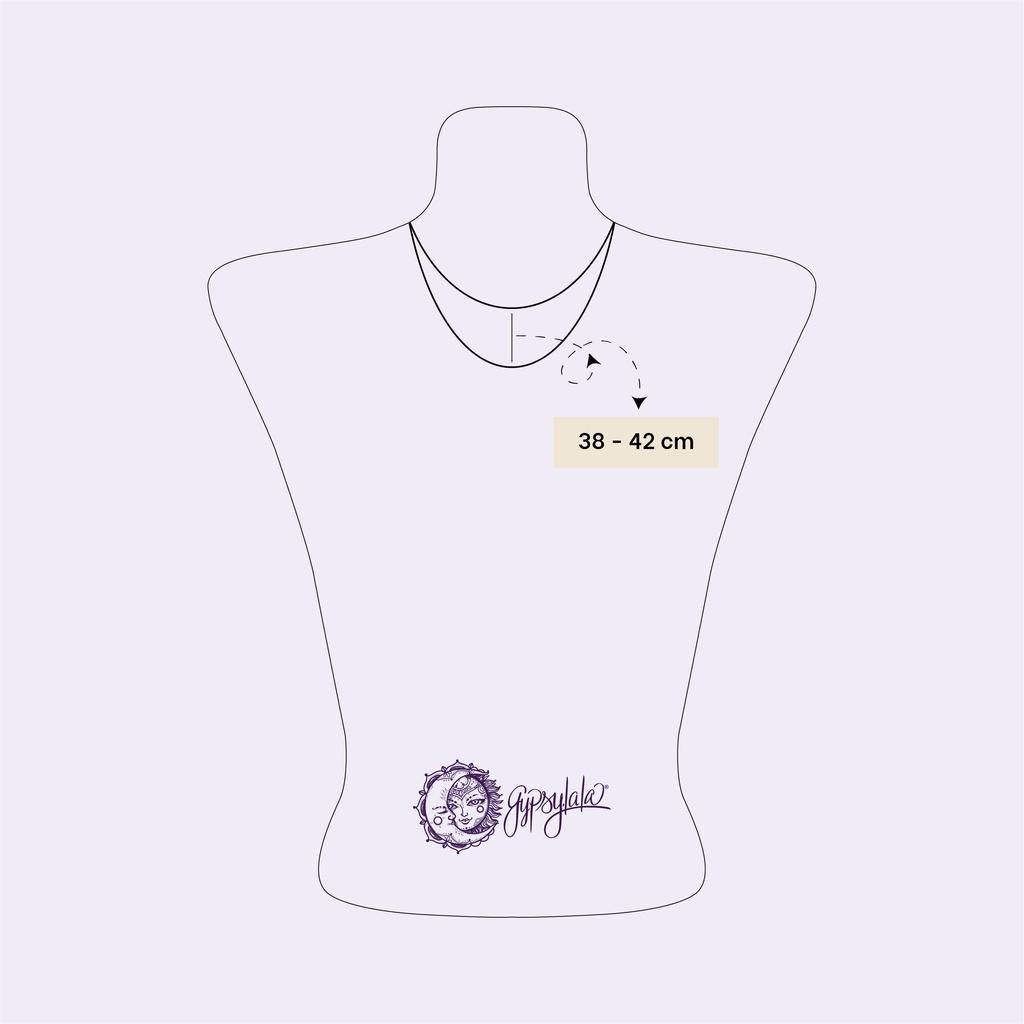Dây chuyền Hồ Ly Mini Garnet Trơn SP004068 Gypsy.lala