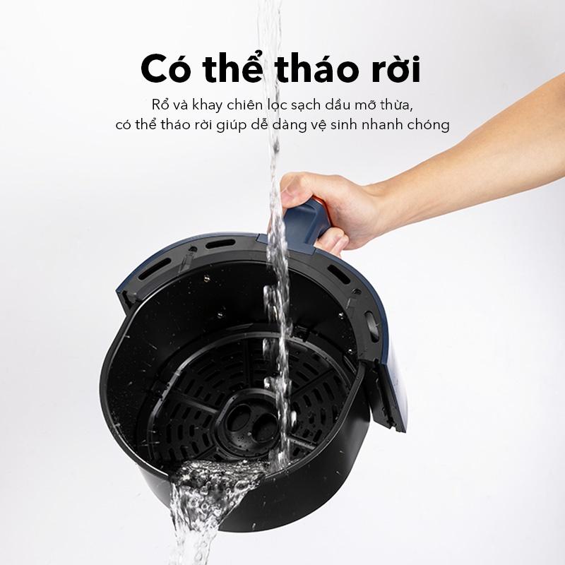 Nồi chiên không dầu SAMONO SW-AFBE04 dung tích 4L màn hình cảm ứng 7 chế độ nấu - Hàng chính hãng