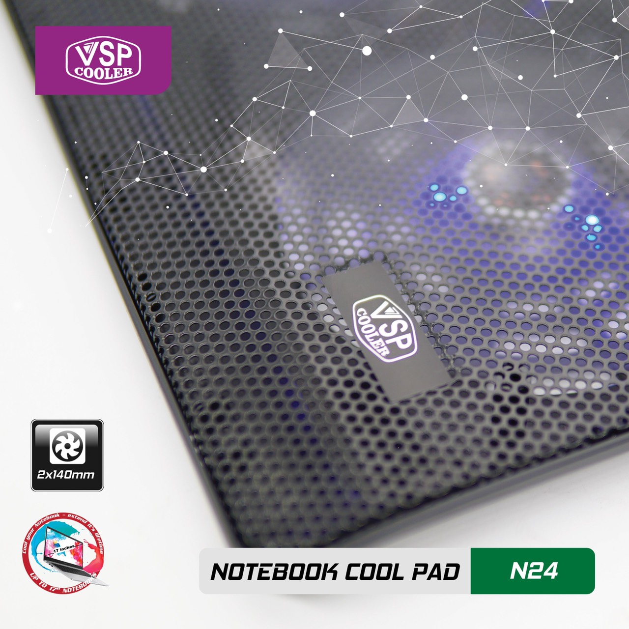 Notebook cool pad N24 - Hàng nhập khẩu