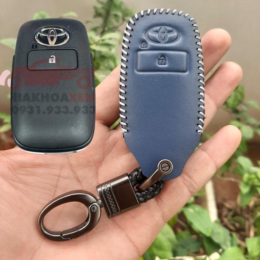 Bao da chìa khoá ô tô TOYOTA Raize, Veloz, AVANZA 2021- 2023, da thật cao cấp, bảo hành 2 năm về da, có khắc tên và sđt,