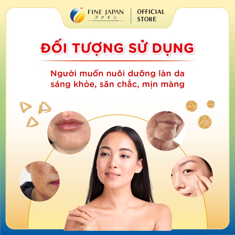 Bột uống Hyaluron & Collagen FINE JAPAN hạn chế lão hóa da, giúp mịn và trắng da 196g