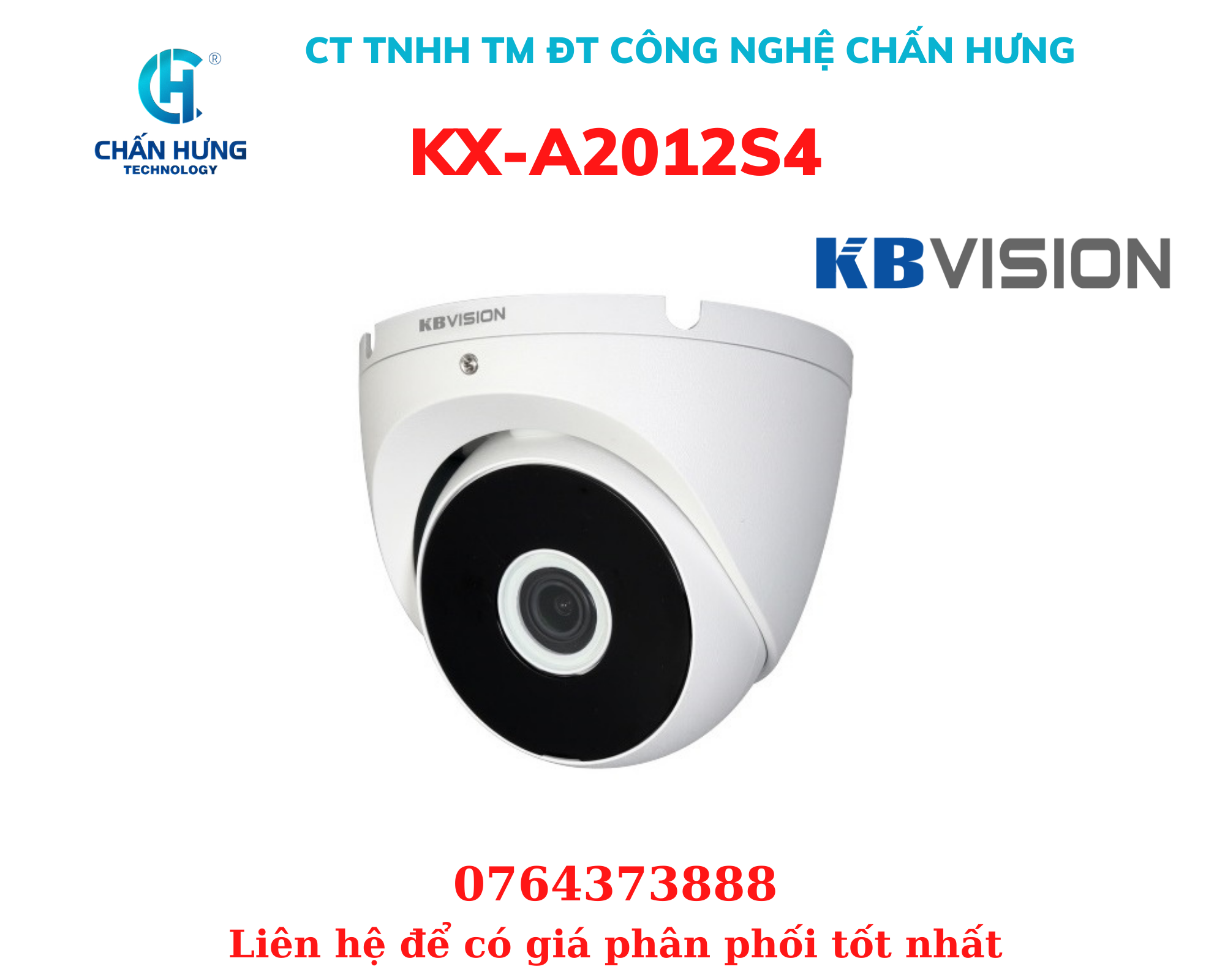 Camera KBVISION KX-A2012S4 - Hàng Chính Hãng