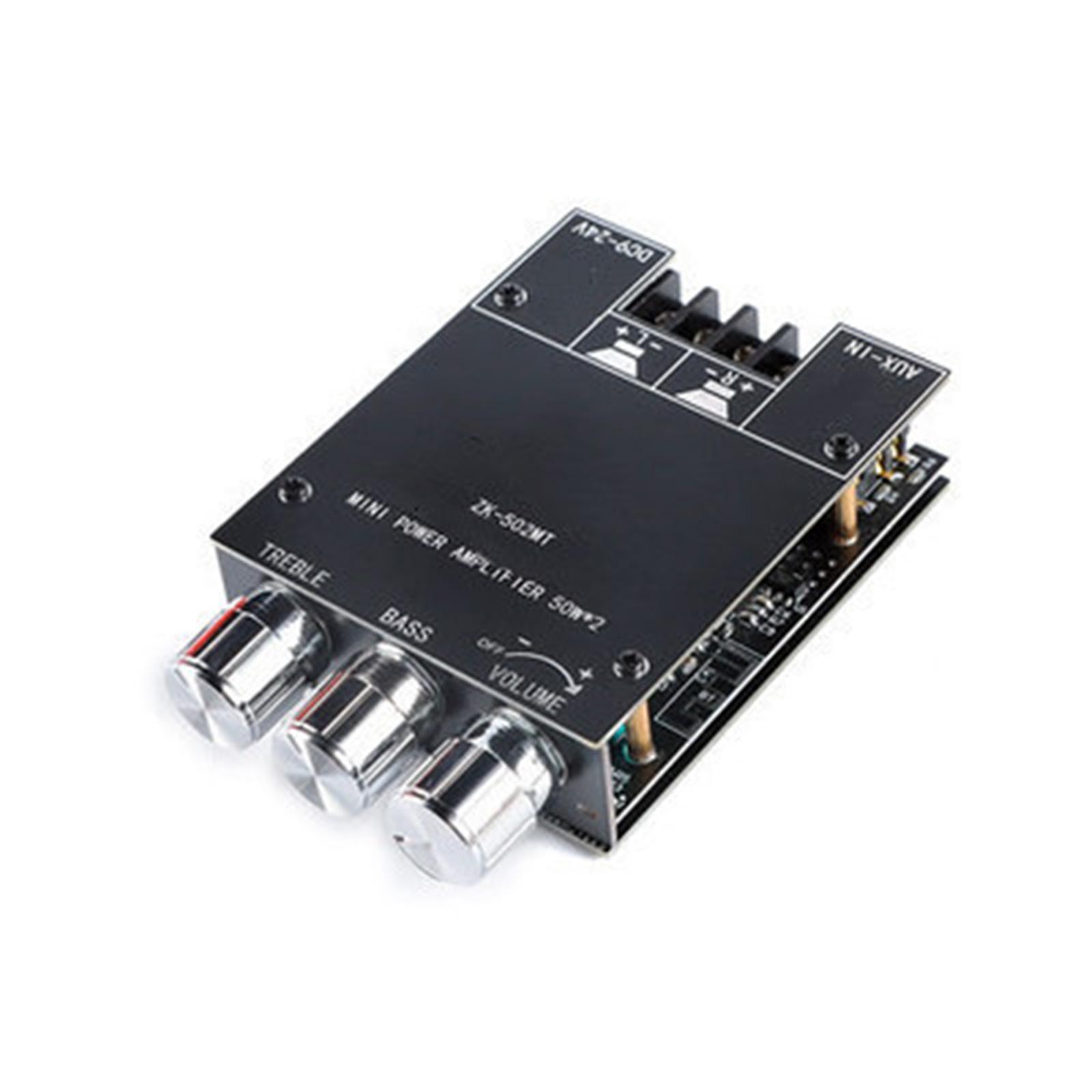 Subwoofer Amplifier Board Zk-502MT Bluetooth AUX Audio Stereo for Home Audio