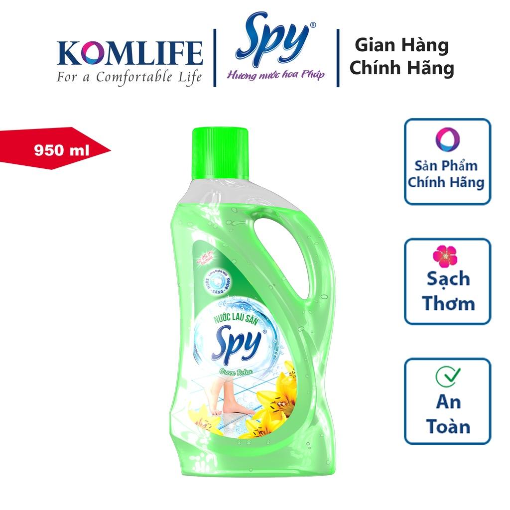 Nước lau sàn hương SPY 950ml ít bọt, an toàn, thanh mát, giúp xua đuổi côn trùng hiệu quả