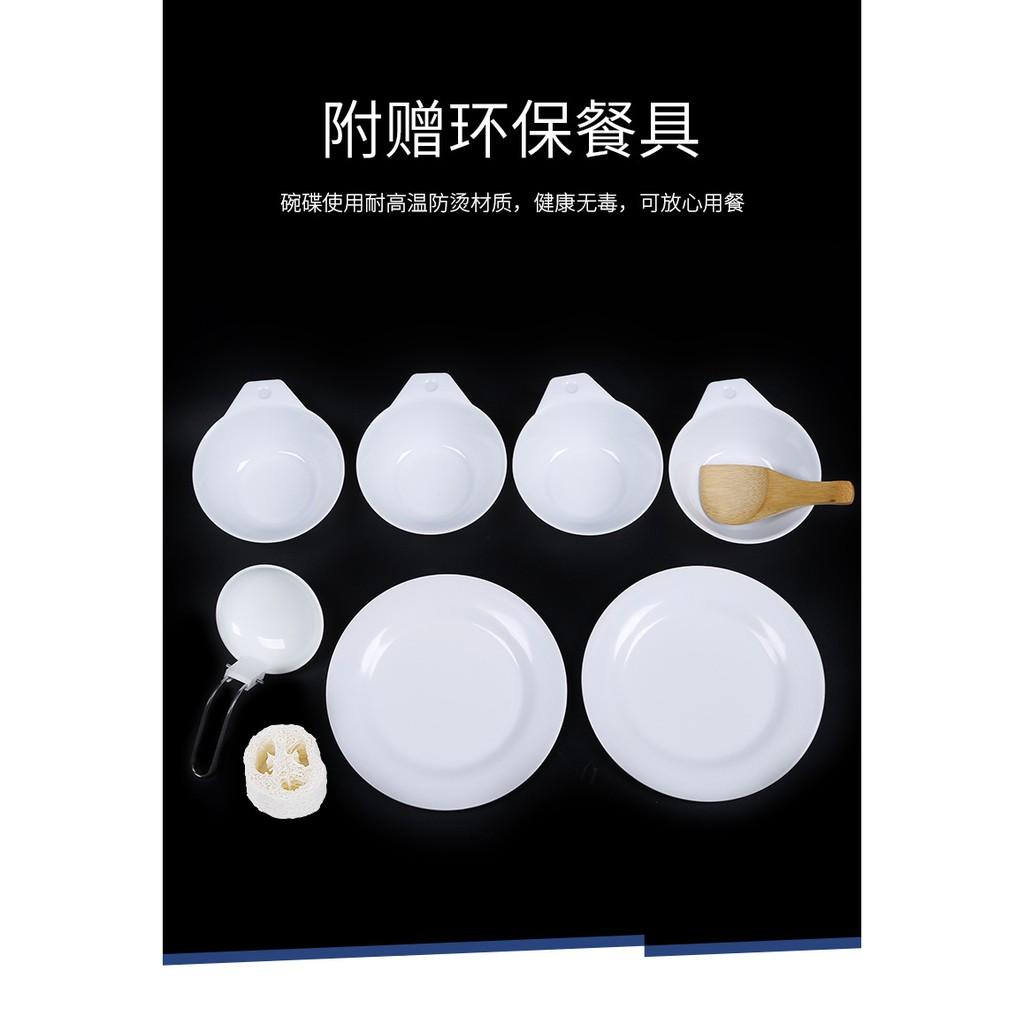 Bộ nồi nấu ăn gấp gọn có túi đựng 13 món cắm trại du lịch, dã ngoại nhà bếp xoong nồi ấm chảo chính hãng HEWOLF K1779