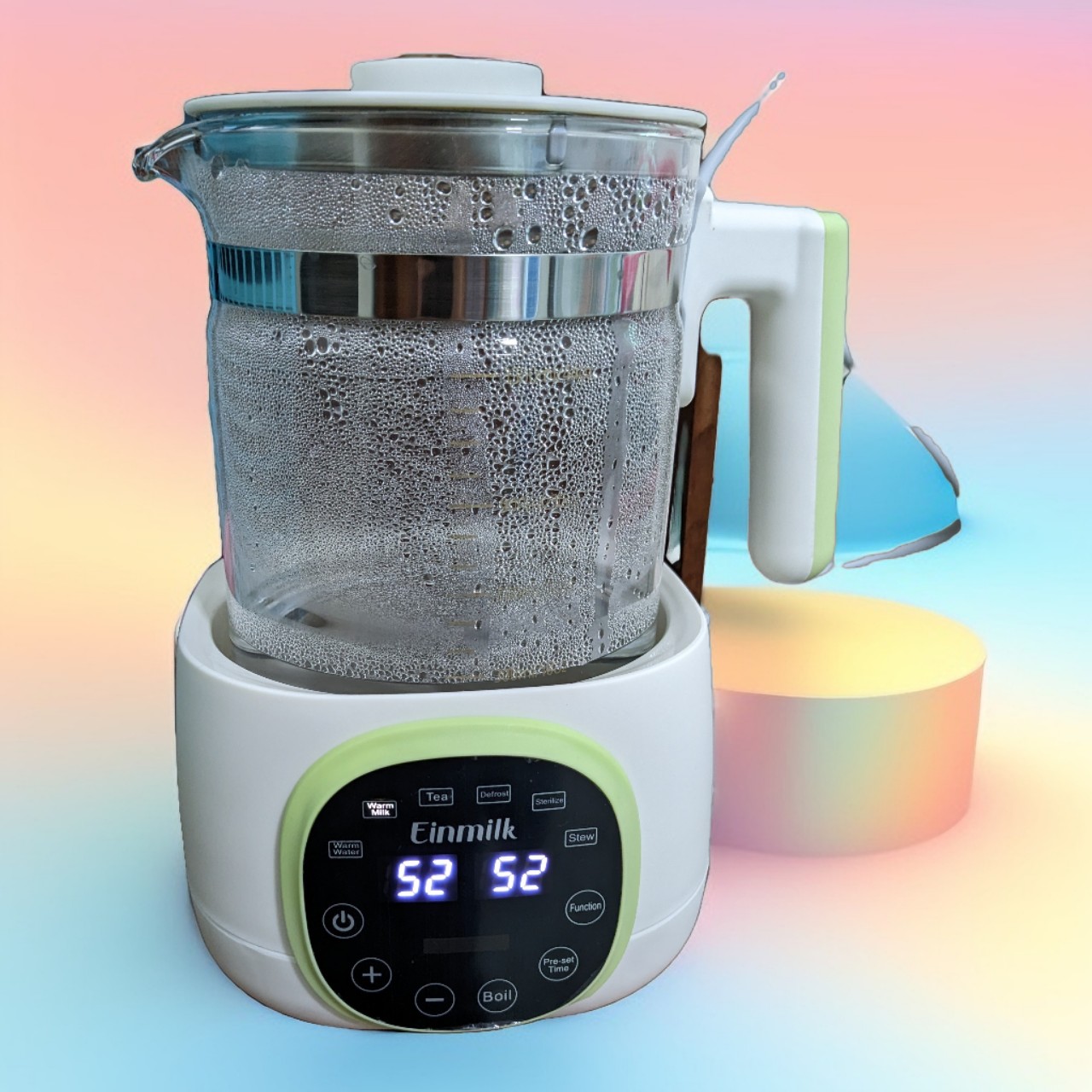 Máy Nấu Nước Pha Sữa Giữ Nhiệt Einmilk Cho Bé: Điều Chỉnh Nhiệt Độ Và Khử Clo Thông Minh, Giữ Sữa Luôn Nóng Loại Tốt