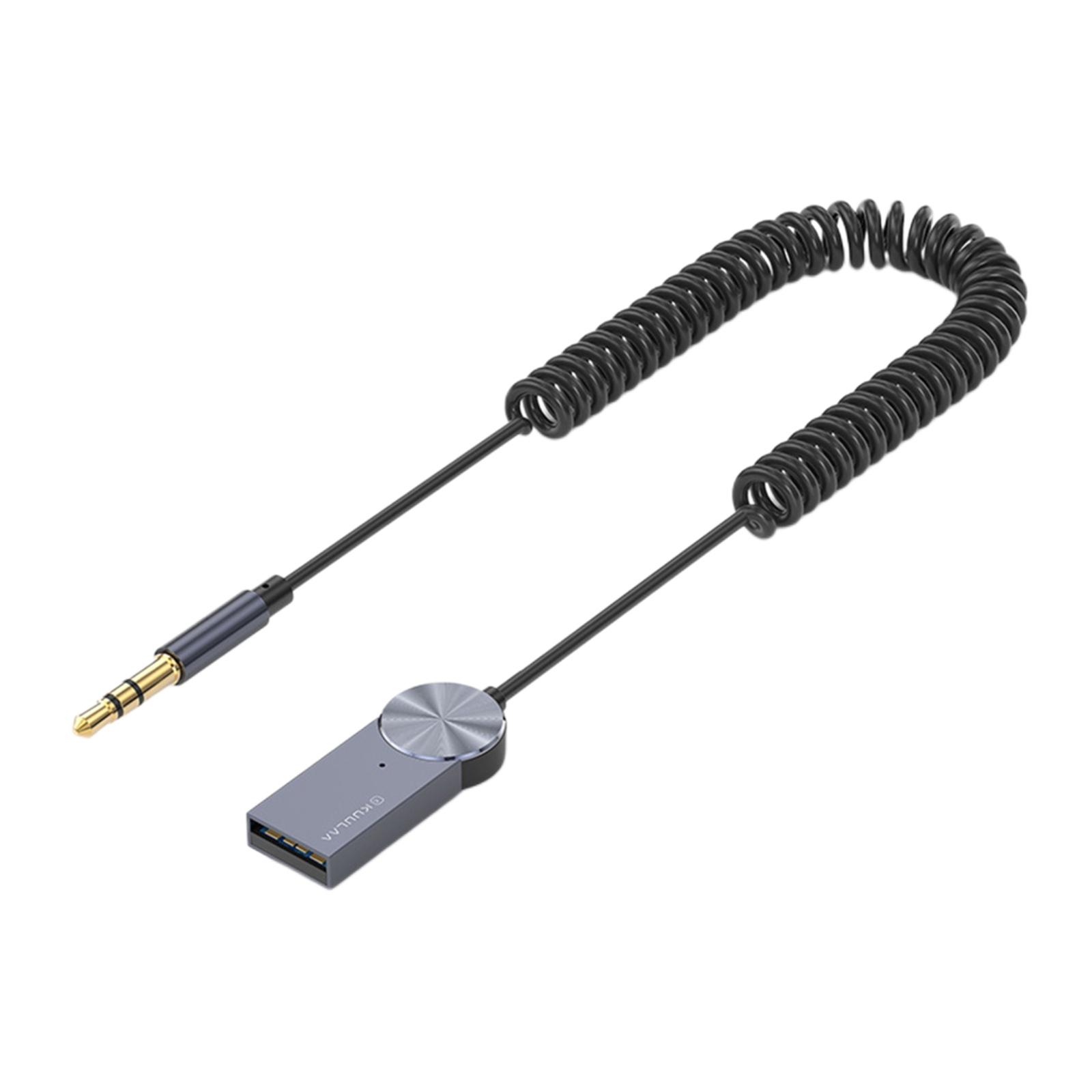 3.5mm Aux Bluetooth 5.0 Receiver Car Dongle Cable Adapter Transmitter