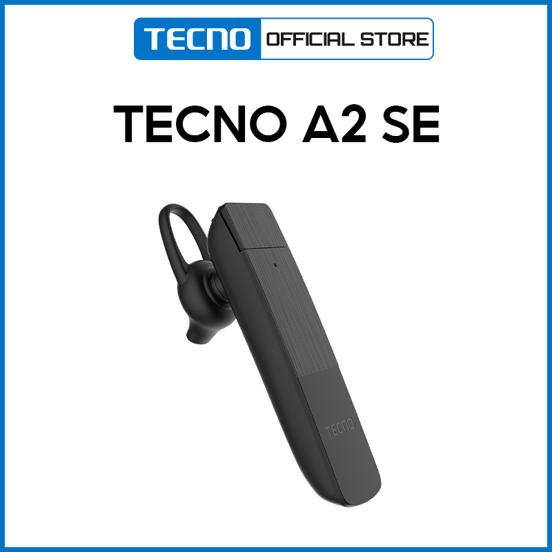 Tai nghe không dây một bên TECNO Ace A2 SE kết nối Bluetooth | Tai nghe Bluetooth móc tai - Hàng Chính Hãng