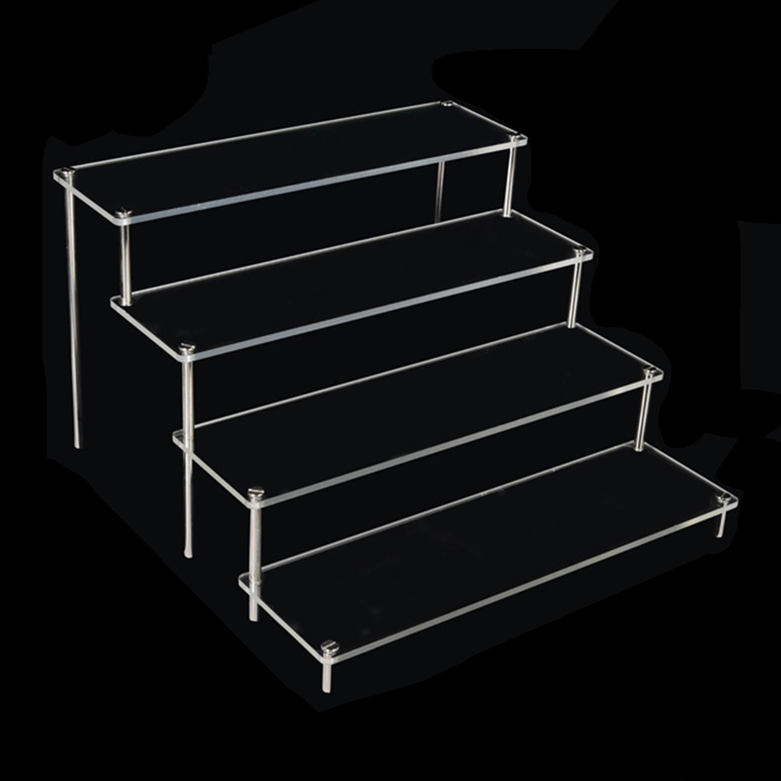 2 Sets Acrylic Display Stand Riser for Jewelry Model Toys Storage Stands