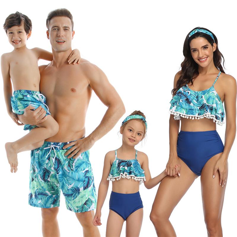 Họ Phù Hợp Với Đồ Bơi Cha Con Trai Quần Bơi Mẹ Con Gái Bikini Phù Hợp Với Mẹ Bố Và Tôi Đồ Bơi Áo Gia Đình