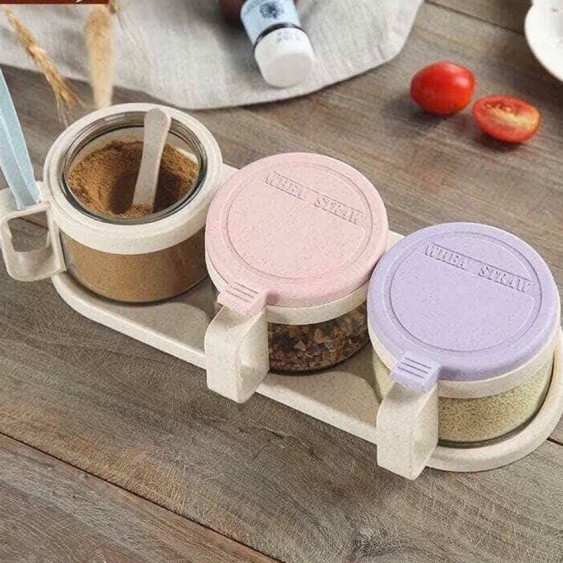 Hũ Đựng Gia Vị Bằng Lúa Mạch
