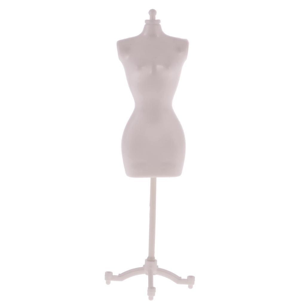 4 Pieces Display Holder Dress Clothes Mannequin Model Stand for fashion Doll