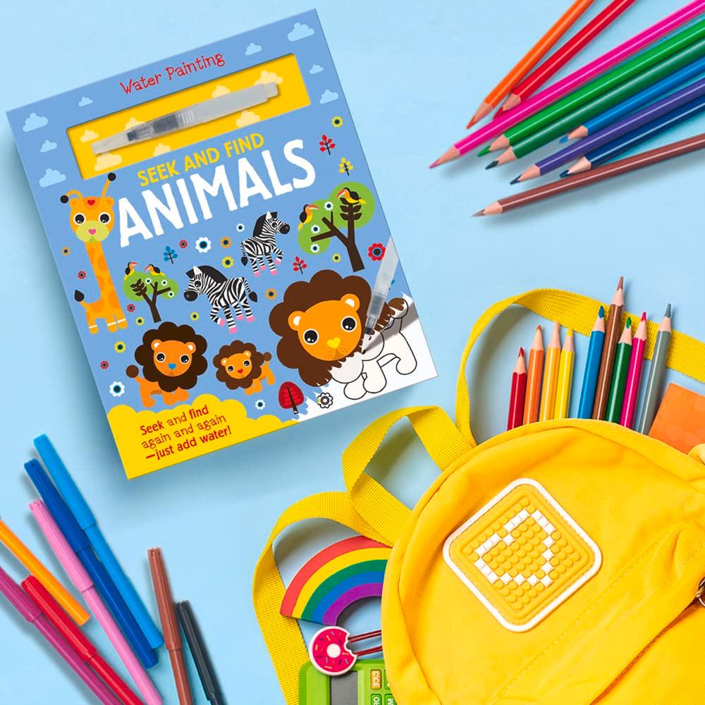 Sách ngoại văn: Search And Find Animals (Water Painting Search And Find)