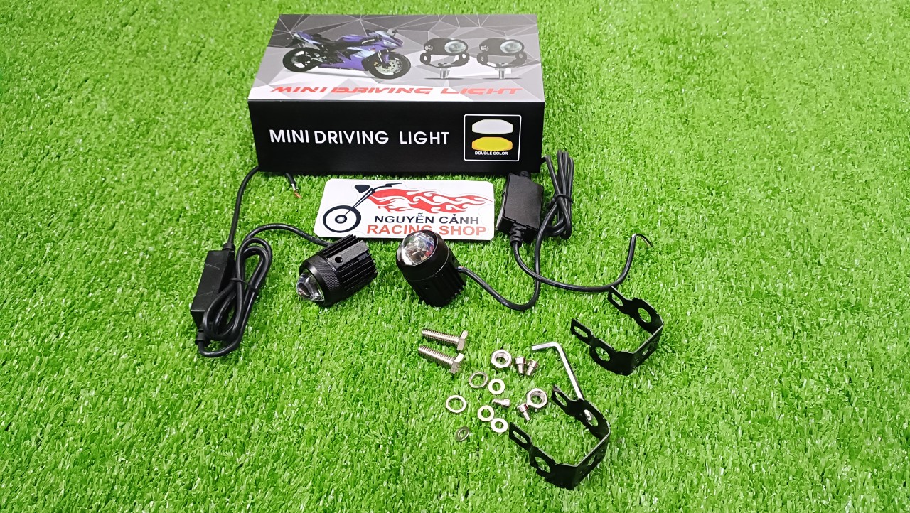 Cặp Đèn MINI DRIVING LIGHT đèn led trợ sáng dành cho xe máy