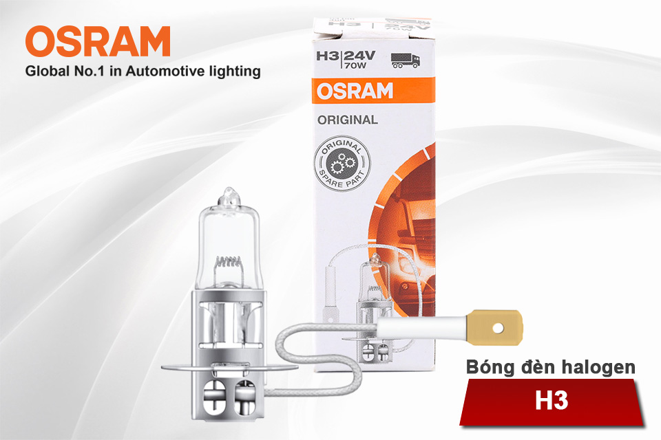 Bóng Đèn Halogen OSRAM Original H3 64156 24V 70W - Nhập Khẩu Chính Hãng