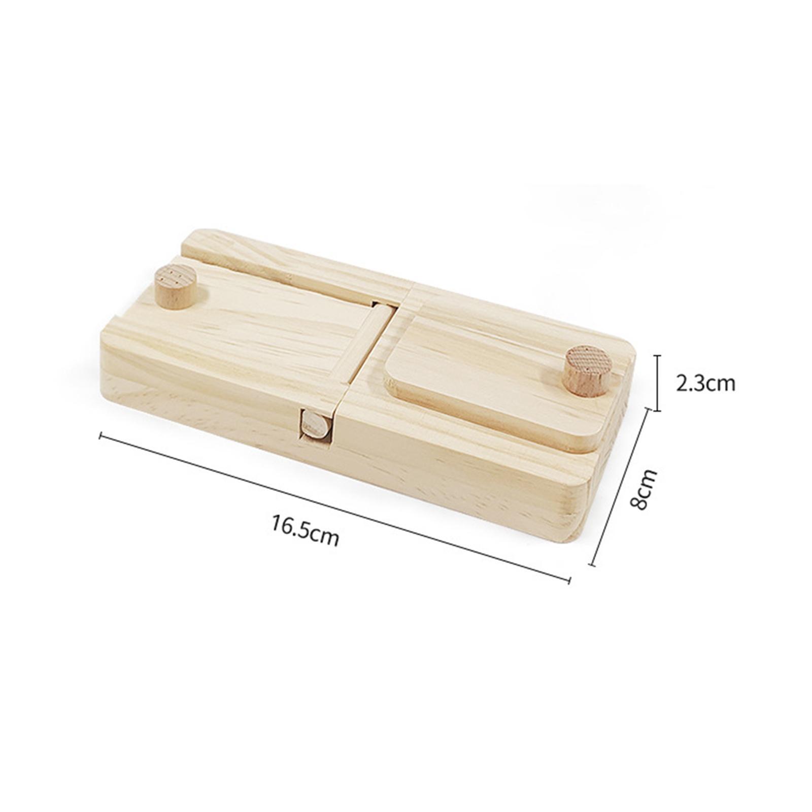 Wooden Enrichment Foraging Toy Chew Toys Interactive for Gerbil Rabbit
