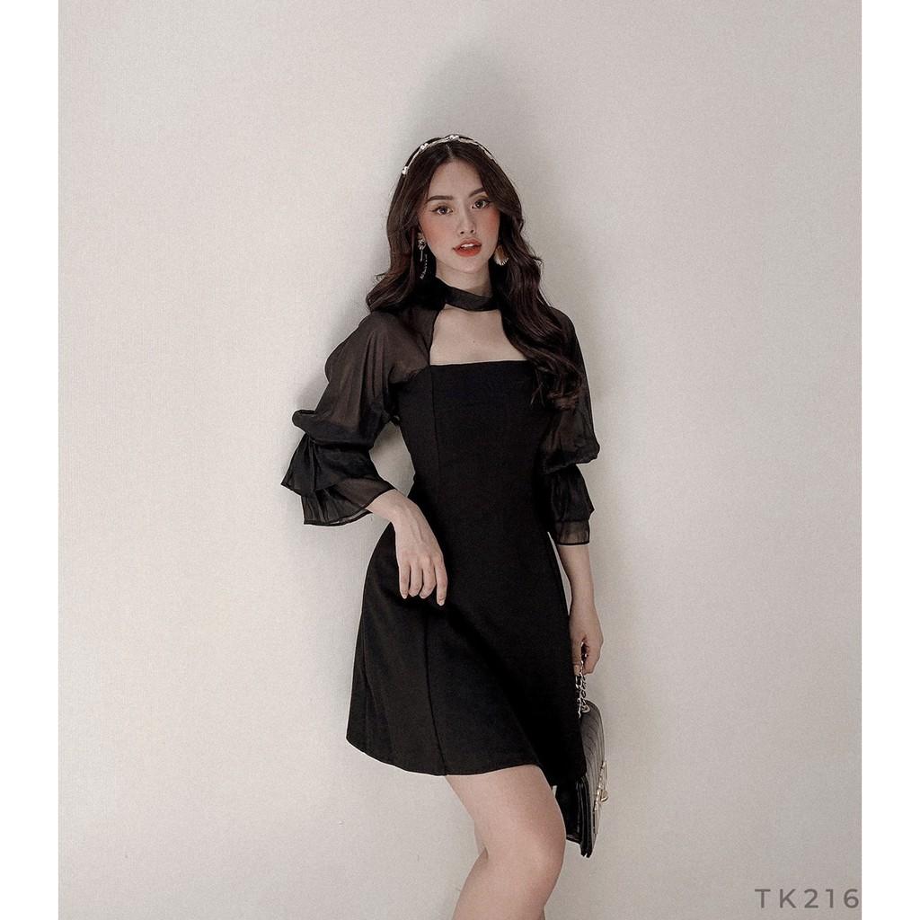 Đầm xoè phối voan Cực xinh