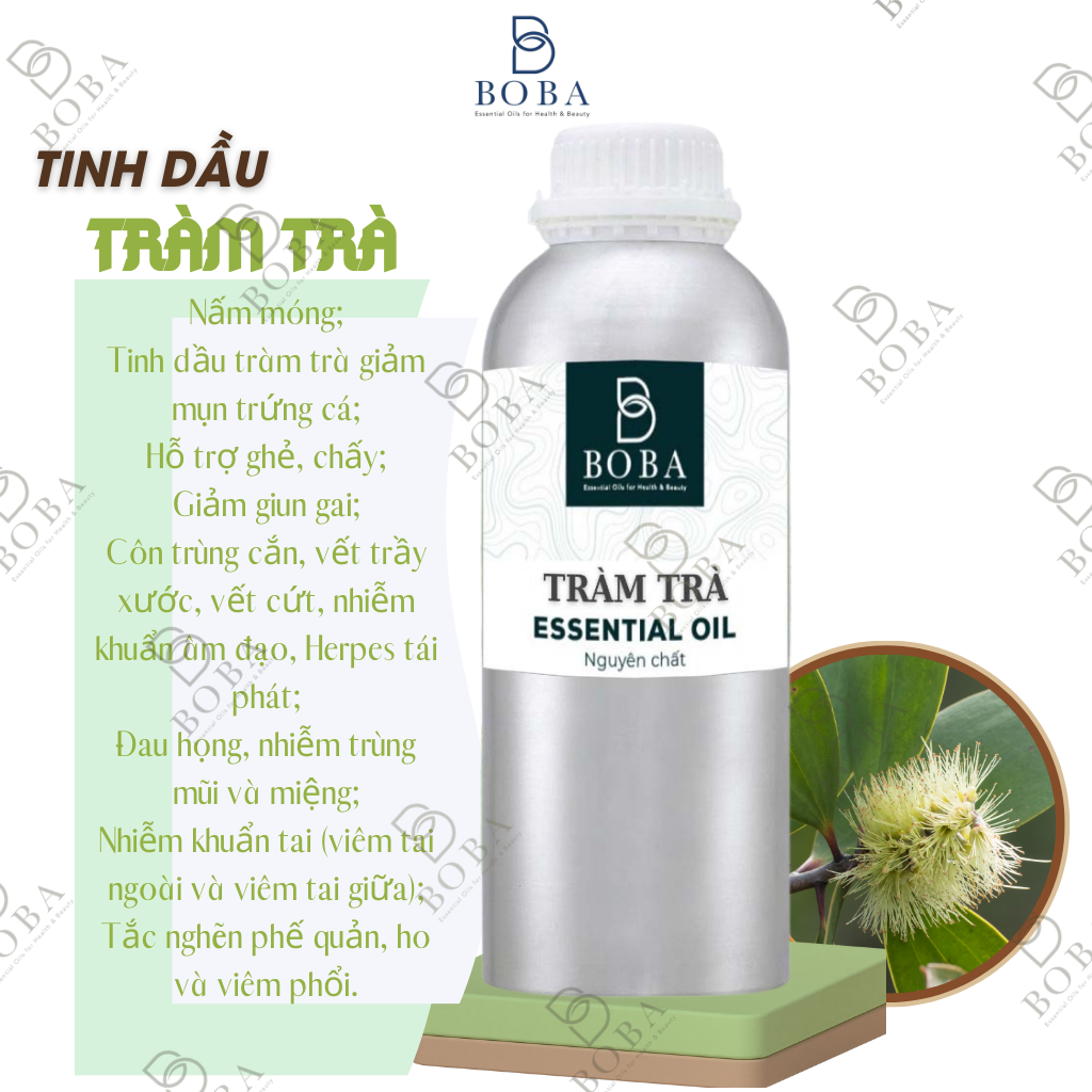 (HCM) Tinh Dầu Lít Nhập Ấn Khuếch Tán Hương Thơm, Xông Phòng, Thư Giãn, Kiếm Soát Mùi - BOBA NATURALS