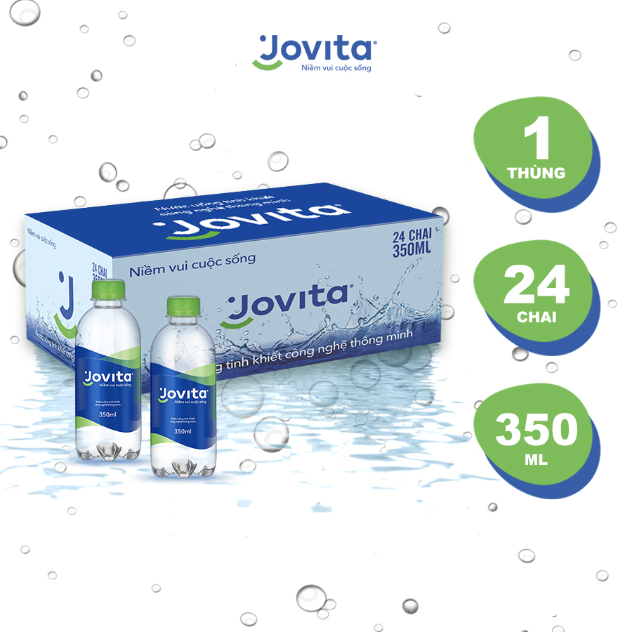 Thùng 24 Chai Nước Uống Tinh Khiết Đóng Chai Jovita