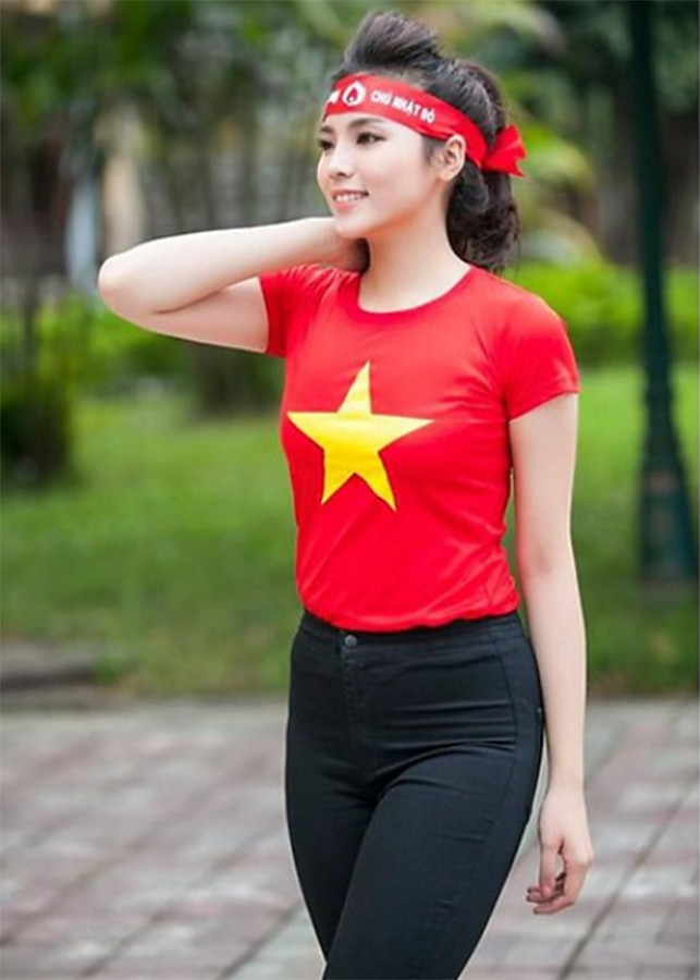 Áo thun cờ đỏ sao vàng cổ động Tôi Yêu Việt Nam chất thun lạnh cao cấp