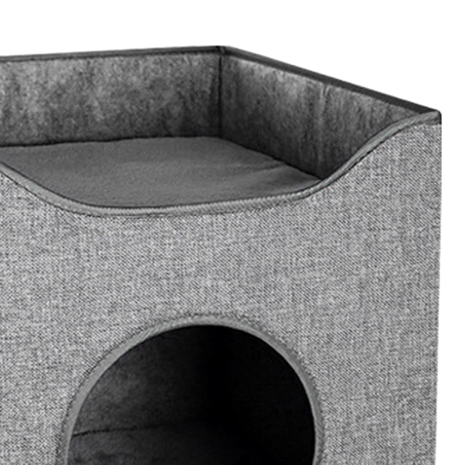 Pet Cat Bed Nest Small Dog House Sleeping Bed Winter Cave for Indoor Outdoor