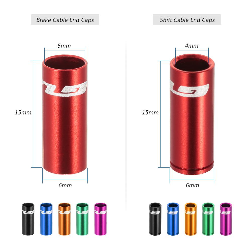 100 cái nắp gắn đầu cáp phanh xe đạp, kích thước 4mm/5mm dùng để thay thế cho các nắp phanh bị mòn, cũ
