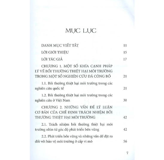 Sách - Pháp luật về bồi thường thiệt hại môi trường ở Việt Nam - Lý luận và thực tiễn