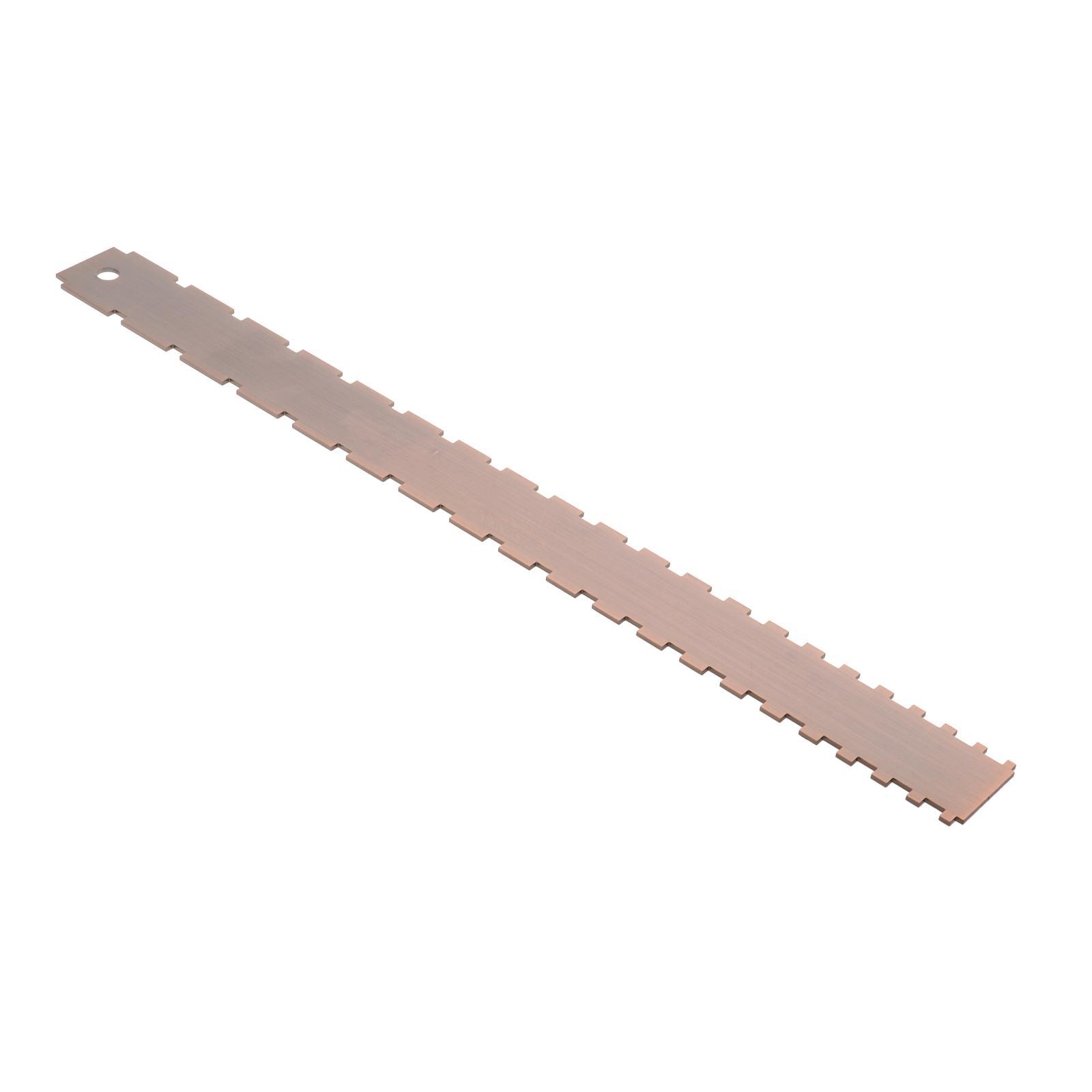 NOTCHED STRAIGHT EDGE for Electric  Guitar Neck Tool 16.5" Bronze