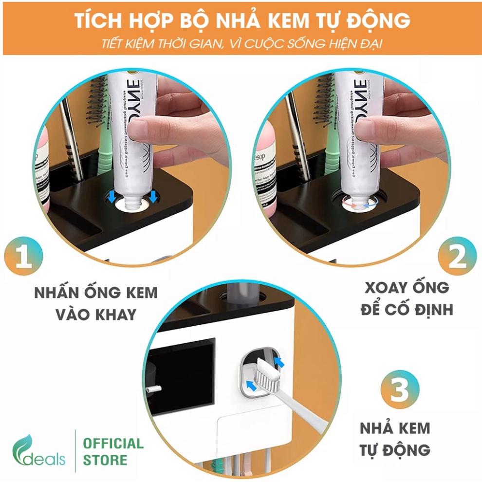 Kệ Đựng Đồ Thông Minh Kèm Bộ Nhả Kem Đánh Răng Tự Động ECODEALS - Sang trọng, chắc chắn và tiện dụng