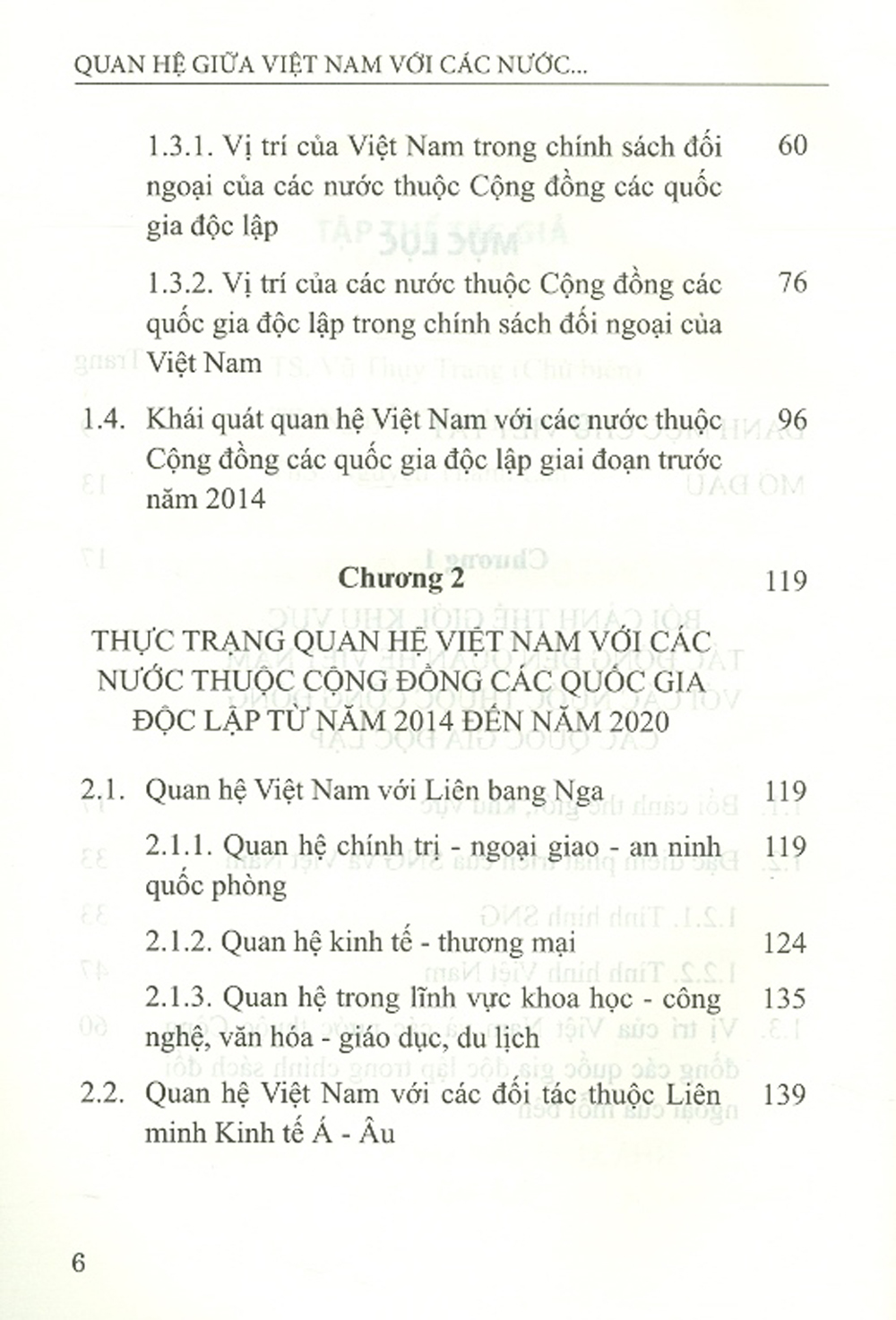 Quan Hệ Giữa Việt Nam Với Các Nước Thuộc Cộng Đồng Các Quốc Gia Độc Lập Trong Những Năm Gần Đây