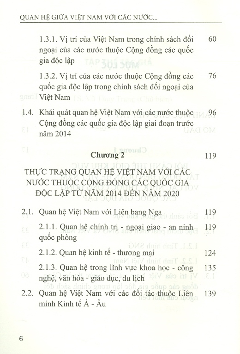 Quan Hệ Giữa Việt Nam Với Các Nước Thuộc Cộng Đồng Các Quốc Gia Độc Lập Trong Những Năm Gần Đây (Sách Chuyên Khảo)