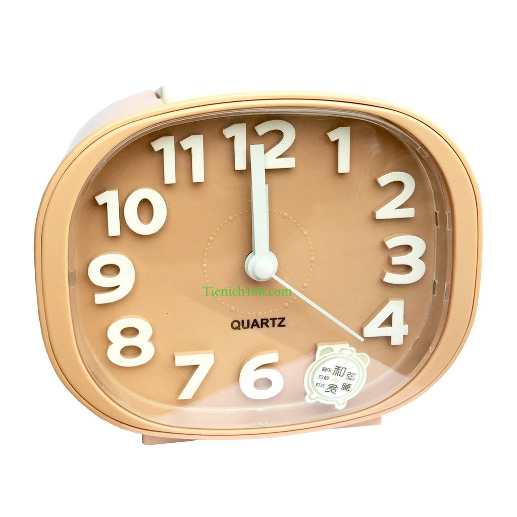 Đồng hồ báo thức để bàn cao cấp Standard Clock Hồng,Xanh,Đỏ,Cafe sữa