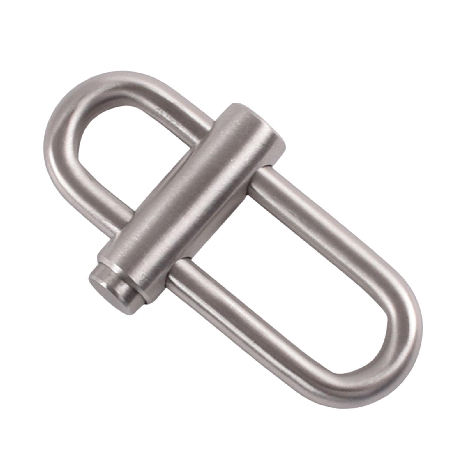 Stainless Steel Carabiner Keychain Fittings Multipurpose Creative Clip Buckle Gift Tool for Key Car Key Outdoor Climbing Camping