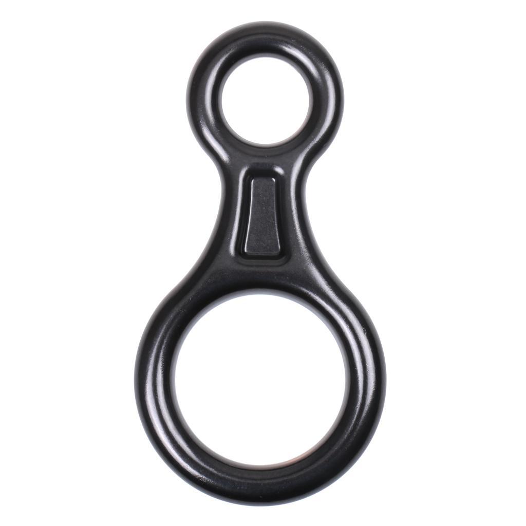 2pcs Safety Climbing Outdoor Rescue Figure 8 Belay Device Rappel Descender