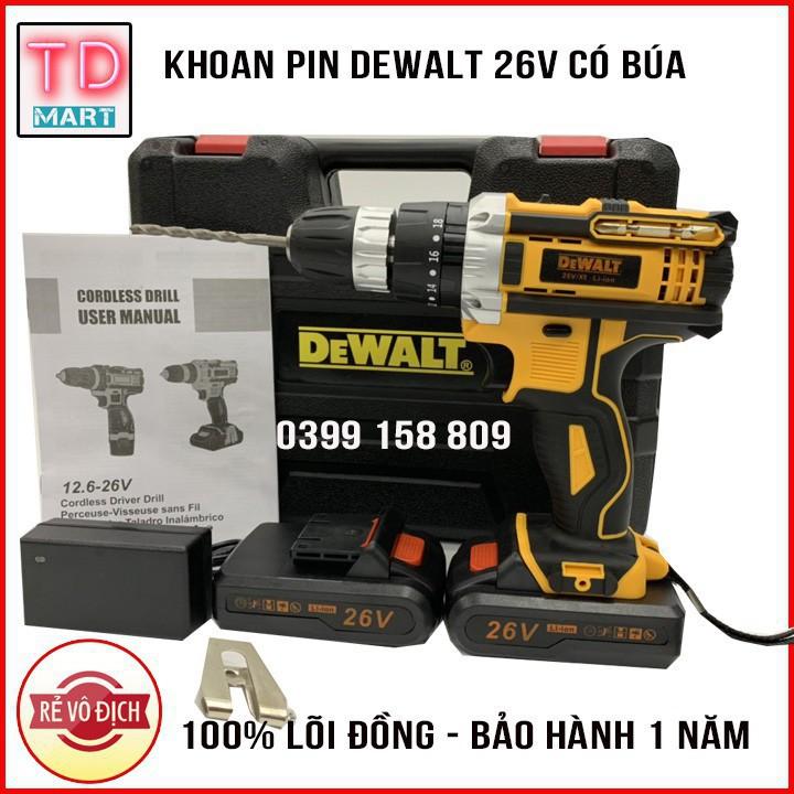 Máy khoan pin Dewalt 26V USA Có Búa Khoan Tường