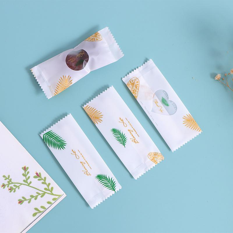 Túi đựng trà, bánh kẹo hoạ tiết Chiếc Lá Trắng hàn nhiệt - VUA BAO BÌ